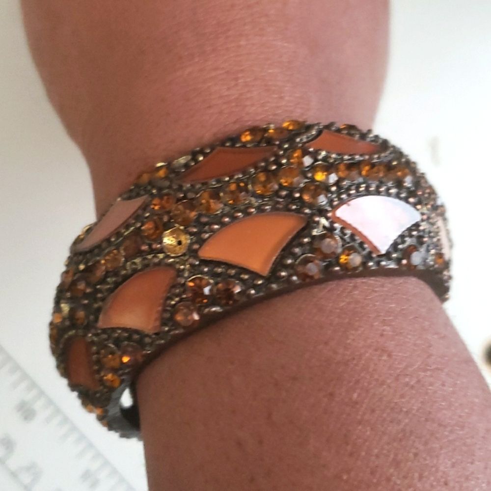 Metal Glass Bracelet